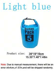 1件戶外旅行防水桶包 5L/10L/15L/20L 漂流溪流游泳防水背包 - 浮水防水乾袋,戶外漂流防水包 防水背包 | 500D PVC,沙灘包 防水手機殼 度假必需品 - 彩色 - 查看 16
