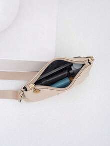 Women's New Fashion Wavy Embossed Crossbody Bag, Versatile Sweet Shoulder Bag, Envelope Bag - Khaki - View 6