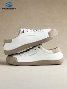 HOBIBEAR 宽鞋头极简赤足鞋，单带男女通用，透气舒适户外跑步徒步鞋，PU皮革（尺码偏小） - 米棕色 - 查看 5