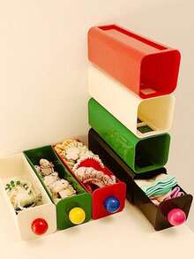 Hộp đựng đồ lót, quần lót và tất 1 mảnh, giá treo tường tiện dụng trong nhà, phù hợp với quần áo bó sát. - Nhiều màu - Xem 8