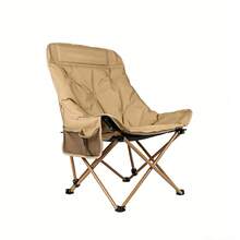 1 cadeira dobrável e portátil para camping ao ar livre com bolso lateral, assento grande, grosso e confortável, ideal para camping, piquenique e praia, estrutura de aço resistente, cadeira dobrável com estilo retrô para quintal e viagens. - Multicolorido - Ver 8