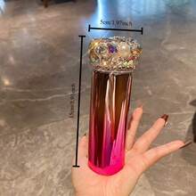 1個極具吸引力迷你優雅漸層水晶水鑽保溫隨行杯，便攜水杯，水晶水鑽裝飾藝術品 - 彩色 - 查看 8