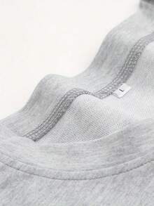 Women's Autumn And Winter Long Sleeved Crew Neck Sweatshirt, Washable, Suitable Everyday Casual Street Style, A Top Choice Gifts, Suitable Home, Office, And Other Occasions. -Suitable Both Men And Women; Gifts Friends And Family-Suitable Both Men And Women; Gifts Friends And Family - Light Grey - View 2