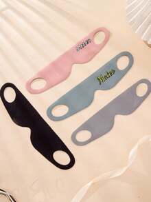Mặt nạ ngủ cài tùy chỉnh, thoáng khí, unisex, thích hợp cho du lịch mùa hè, che mắt khi ngủ trưa, thân thiện với da, giảm mệt mỏi, không gây áp lực lên tai, độ thoáng khí cao, co giãn. - Nhiều màu - Xem 7