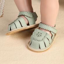 2026 Summer New Closed Toe Soft Bottom Sandals For Infant Girls, Minimalist & Fashionable - Green - View 9