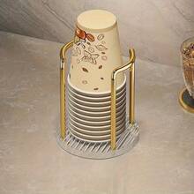 1pc Elegant Acrylic Disposable Cup Holder - Suitable For Home, Cafe, Office And Hotel - Multicolor - View 12