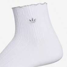 Adidas Ruffle Quarter 3pk JL4539B - White - View 2
