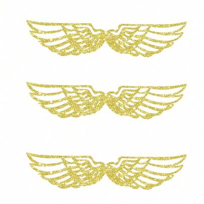 10/20/30pcs Wizard Party Chocolate Decoration Wings Chocolate Decoration Wings Wafer Cupcake Toppers Wafer Cupcake Toppers For Anniversary Birthday Wedding Party Supplies