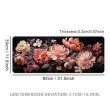 Spring-Inspired Extra Large Mouse Pad, Gaming Desk Mat, Big Keyboard Pad, Washable, Rubber Non-Slip Bottom, Stitched Edges, Gift Mouse Pad, Desk Protector, Study Pad, Multiple Sizes Available, Computer Keyboard Mat, Laptop Pad Office Desk Desk Office Supplies Office Decor - Blooming Flowers - View 14