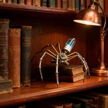 3D Metal Puzzle Mechanical Spider Steampunk Precision Handmade Assembly Model Adult Stress Relief DIY Toy Metal Material Desktop Decor Collectible Creative Gift - Multicolor - View 3