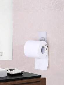 （存在轻微质量问题。）卫生纸架，粘胶式或壁挂式，不锈钢浴室卫生纸卷架，双列旋转式卫生纸架（无孔），浴室壁挂式 - 彩色 - 查看 7