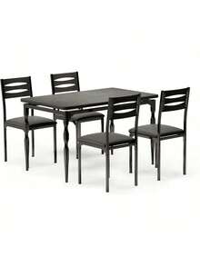 Dining Table & Chair Sets - Black - View 6