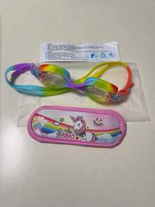 2副/套 儿童泳镜，适合3-12岁儿童，防拉扯头发，带可调节头带 - 彩色 - 查看 9