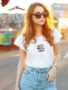 9-Pack American Impression Iron-On Transfer Sticker Design Floral Cat Decal Heat Press Decal Vinyl Heat Transfer Patches For DIY Clothing T-Shirt Denim Jacket - A - View 4
