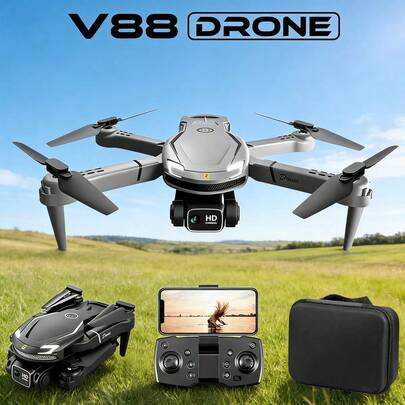 Intelligent Obstacle Avoidance Remote Control Airplane, High-Definition Dual Camera Aerial Photography Quadcopter Drone, Beginner Accessories, Random Color