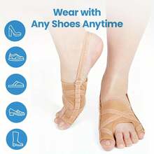 High Quality Toe Separator For Bunions With Adjustable Straps - Progressive Correction For Big And Small Toes, Used Day And Night To Relieve Pain, Is An Essential Foot Care Solution For Men And Women To Repair Overlapping Toes And Improve Foot Alignment - 腳部保護套 - 查看 6