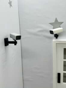 Caméra de surveillance miniature pour maison de poupée, accessoire suspendu réaliste de modèle de caméra de surveillance micro CCTV de musée, rotatif et angle réglable - Modèle d'appareil photo - Voir 3