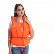 1pc Adult Plus Size Thick Design Life Jacket, Suitable For Boating, Fishing, Rescue, Swimming - Multicolor - View 4