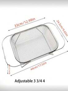 1pc/Square Stainless Steel Sink Strainer Basket, Kitchen Colander For Drying Dishes & Rinsing Produce - A - View 11