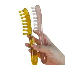 Watermelon Resin Scalp Massaging Comb - Manual Head Massage Brush For Hair Growth, Stress Relief & Scalp Care, Gentle Detangling Grooming Tool For All Hair Types - Hồng - Xem 7