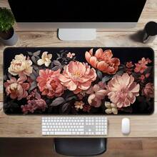 Spring-Inspired Extra Large Mouse Pad, Gaming Desk Mat, Big Keyboard Pad, Washable, Rubber Non-Slip Bottom, Stitched Edges, Gift Mouse Pad, Desk Protector, Study Pad, Multiple Sizes Available, Computer Keyboard Mat, Laptop Pad Office Desk Desk Office Supplies Office Decor - Blooming Flowers - View 12