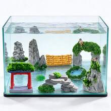 14pcs Mini Zen Garden Stones And Figurines - Resin Made Small Landscape With Mini Statues, Suitable For Zen Garden, Aquarium Decor, Desktop Zen Garden - Portable Outdoor/Mini Scene, Desktop Decor - Rockery Set - View 8