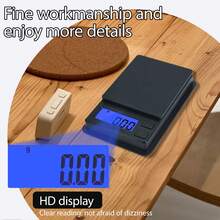 [Best Seller]1 Pc Flip Cover 500g/1000g High Precision Weighing Dedicated Multifunctional Digital Electronic Scale,Jewelry Scale,Coffee Bean Scale,Tea Scale,Pocket Size Digital Scale,Gold Balance Scale,Portable Pocket Scale,Pharmaceutical Jewelry Electronic Scale,Kitchen Scale,Useful Tool,Kitchen Supplies Fine Weighing Food Ingredients,Digital Pocket Scale,Suitable For Jewelry Scale,Easy To Carry,Powered By AAA Batteries (Batteries Not Included) - jewelry scales - View 6