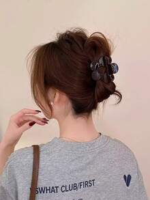 4pcs/Set 5.5cm/2.17in Bohemian Dopamine Sweet Floral Hair Claw Fashion Hairclips, Versatile, Elegant Minimalist, Suitable For Daily, Casual, Party, Beach, Vacation, Hairstyling, Washing, Makeup, Outfit Accessory, Spring/Summer/Autumn/Winter Summer Hair Accessories Beach Claw Clips Vacay Hair Clips,Holiday,Travel - Multicolor - View 3