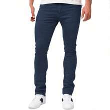 Shendy Vendy Men's Slim Fit Stretch Denim Jeans - 藏蓝色 - 查看 8