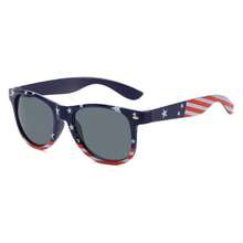 Classic Rivet American Flag Sunglasses Party Fashion Glasses Retro Men's Polarized Glasses High-End - 藍框灰片 - 查看 4