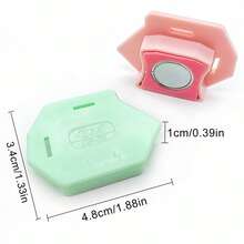 2026 Upgraded Magnetic Seam Guide, Multifunctional Sewing Tool With Polygon Strong Magnet, Polygon Multifunctional Seam Guide With Ruler Edge, Sewing Accessories - GP-35 Polygonal Plastic Magnet Gauge - Green - View 4