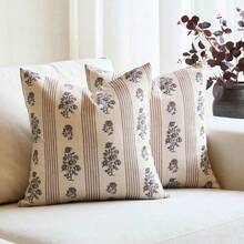 Set Of 1/2 Waterproof Outdoor Pillow Covers 18x18 - Sage Green Buffalo Plaid, Farmhouse Patio Decor, Quick Dry & UV Resistant, 4th Of July Memorial Day Summer Gift For Porch Sofa Camping (No Insert) - 彩色 - 查看 2