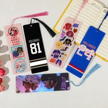 1/5pcs "Heated Rivalry" Ice Hockey Acrylic Bookmark Set With Colorful Tassel - Shane Hollander & Ilya Rozanov Fan Reading Marker Gift - SQ0613 - View 12