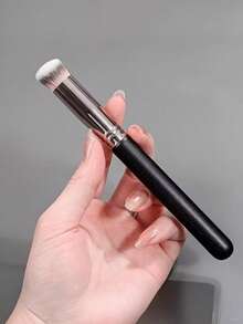 1 cọ che khuyết điểm, cọ trang điểm tạo khối mũi và má hồng cao cấp, cọ trang điểm mắt và toàn mặt hoàn hảo, thích hợp cho kem nền dạng lỏng, kem lót, tạo khối và tán đều & hoàn thiện lớp trang điểm bằng phấn khoáng. - màu đen - View 7