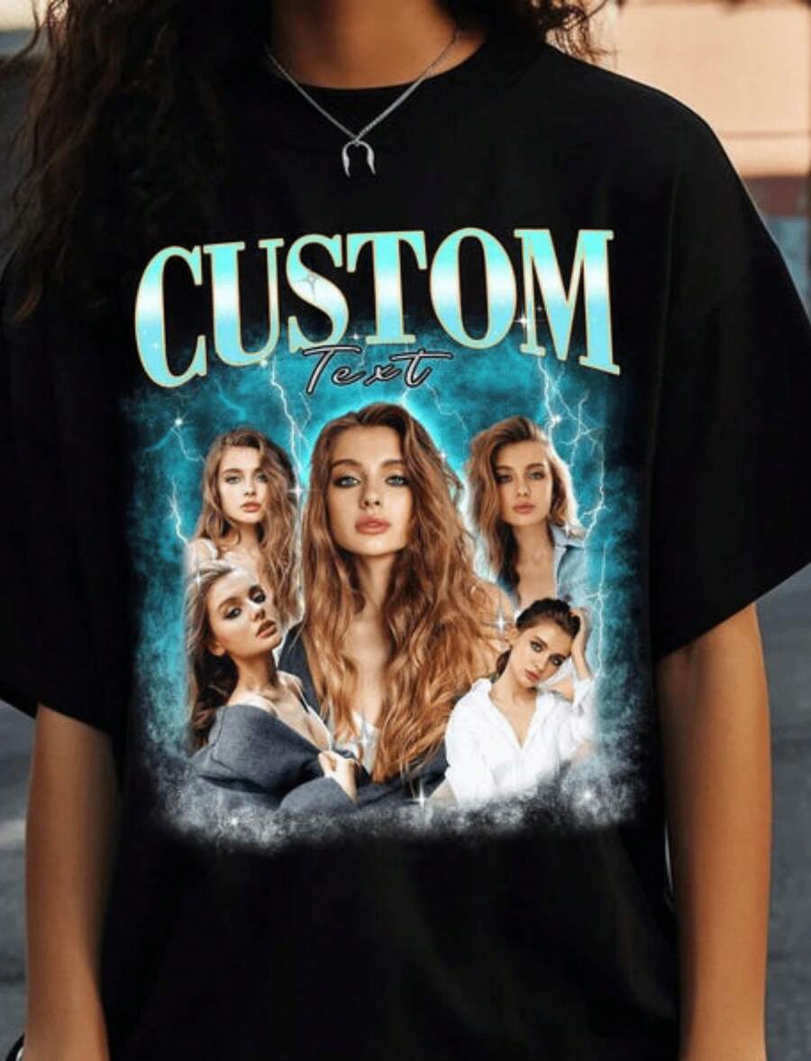 1 Pcs, SHIRT, , Merch, ,, G59 Shirt, G59, G59 Merch, , Hoodie, Su,Music Theme Graphic Print Crew Neck T-Shirt Sweatshirt Casual Wear Tops Clothes Design Details Short Sleeve Y2k Garment Style Suitable For All Seasons Machine Wash For Business Casual And Concert Outings210g 100% Cotton,The Patterns Are All Printed. Unisex. - 黑色 5 - 查看 1