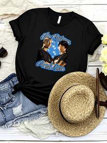Camiseta de mujer con estampado de The Neptunes, camiseta negra de manga corta, unisex, todas las tallas S-5XL TA5337 - Negro - Ver 6