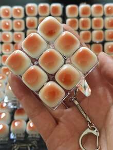 1 móc khóa hình bánh mì caramel, đồ chơi giảm căng thẳng, dụng cụ kiểm tra công tắc bàn phím cơ, móc chìa khóa, đồ trang trí bàn làm việc, phụ kiện điện thoại, đồ chơi ngón tay chống lo âu độc đáo và sáng tạo. - Màu vàng - Xem 16