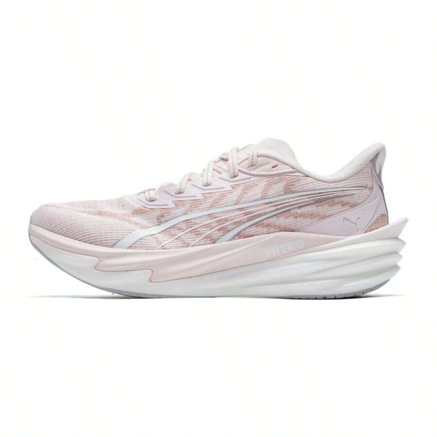 Puma 女士跑步鞋,休闲鞋 Deviate-NITRO-4-Wns,舒适户外运动跑步鞋 312124-08 - 粉紅色-彪馬白 - 查看 1