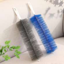 1/2pcs Flexible Spider Web Brush Plastic Cleaning Brush Microfiber Head Duster Reusable Dust Cleaner Suitable For Electric Fan, Air Conditioner, Home Blinds (Blue) - Multicolor - View 4