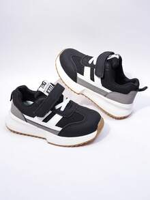 1双适合2-6岁儿童的滑板鞋，适合2026年秋季，女童熊猫图案鞋，男童白色鞋 - 黑色 - 查看 4