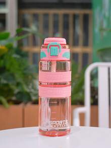 1個約900ml/30OZ戶外騎行塑膠水瓶,易開蓋,附蓋衛生,附攜帶繩方便攜帶,瓶身印有刻度,適用於戶外騎行、野餐、露營、健身運動、辦公室等 - 彩色 - 查看 19
