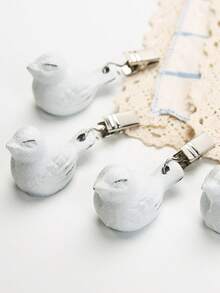 12-1 Pack Tablecloth Clips Clear Non-Slip Fixing Clips Kitchen Tablecloth Clips Home Tablecloth Non-Slip Fixers Clear Plastic Tablecloth Clips Suitable For Wedding Parties And Family Dinner Tablecloth Fasteners Kitchen And Restaurant Hotel Essential Gadgets - Multicolor - View 4