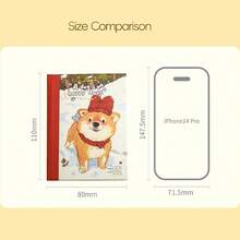 Juego de notas adhesivas con diseño de perro lindo, mini bloc de notas adorable, adecuado para útiles de oficina, útiles escolares, temporada de regreso a clases y talla grande - Multicolor - Ver 7