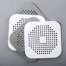 10/5pcs Silicone Drain Filter, Shower Drain Cover, Collapsible Sink Strainer, Strong Suction Cup Drain Filter, Suitable For Bathtub, Bathroom, Kitchen, Laundry Room Drain - A - View 2