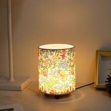1 pieza Luz de noche pequeña para mesita, lámpara de escritorio alimentada por USB, iluminación cálida, adecuada para dormitorio, sala de estar, dormitorio, oficina en casa para lectura y estudio - Amarillo - Ver 5