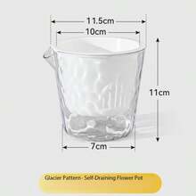 Self-Watering Transparent Planter, Slouchy Hydroponic Pot For Philodendron, Indoor/Balcony, Plastic Resin Flower Pot Without Watering - Một kích cỡ phù hợp cho tất cả - Xem 10