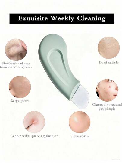 Blackhead Remover Tool, Gentle Facial Pore Cleansing, Deep Cleansing, Unisex Face Exfoliating Scraper, Nose Blackhead Removal Skincare Tool, Easy To Use, Leaves Skin Smoother And More Refined, Practical Makeup Remover Tool For Men And Women