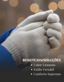Basic Elegant Knitted Gloves For Cold Winter - Adult (Various Colors) - Light Beige - View 3