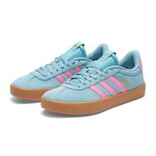 Adidas Zapatillas deportivas VL COURT 3.0 para mujer, zapatos deportivos casuales, ligeros y cómodos IH6518 - Verde menta claro/rosa bendición/dorado - Ver 6