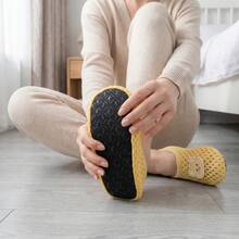 Sandal Selop Jaring Berongga Bernapas Terbaru Musim Semi/Panas 2026, Motif Hewan Kartun, Sol Lembut Ringan Anti Selip untuk Dalam Ruangan/Rumah/Yoga/Perjalanan, Dapat Dilipat, Unisex, Beruang Kuning - Kuning - View 4